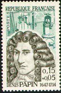 Stamp of Denis Papin
 