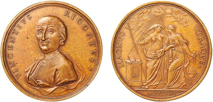 Medal of Vincenzo Riccati